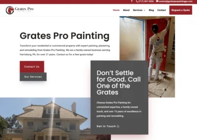 Grates Pro Painting Web Design Project